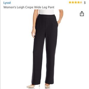 Lysse Black Wide Leg Trouser Pant
